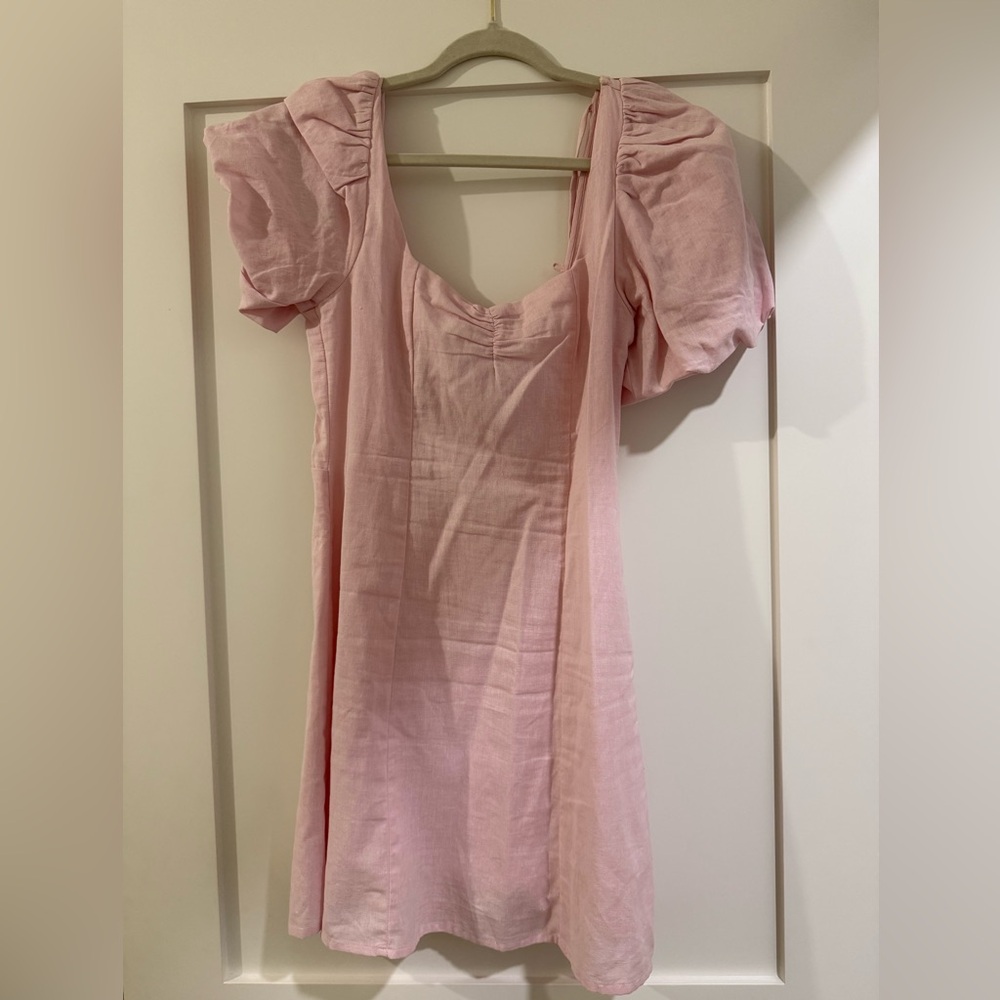 H&M Pink Puff Sleeve Dress